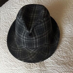 Weatherproof Black Plaid Hat